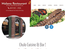Tablet Screenshot of molanarestaurant.com